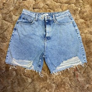 Denim Ripped Shorts | Forever 21